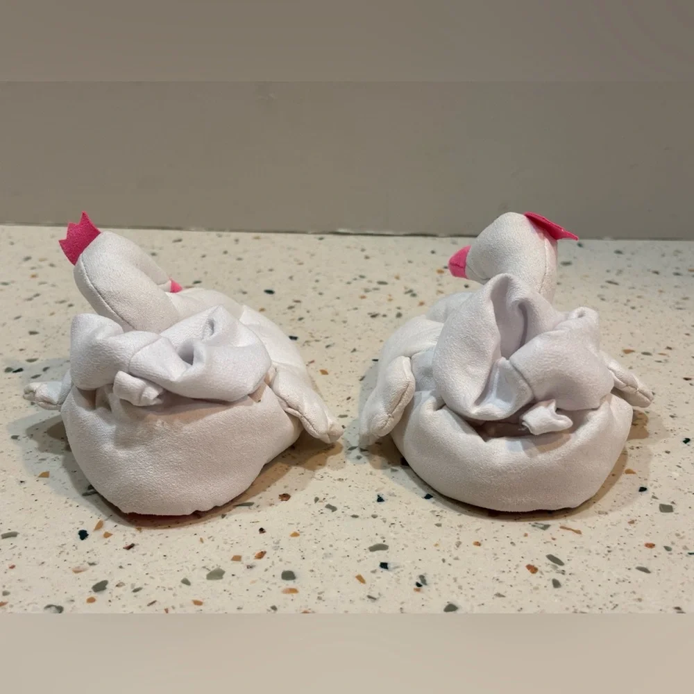 Adorable White & Pink‎ Swan Baby Booties Newborn